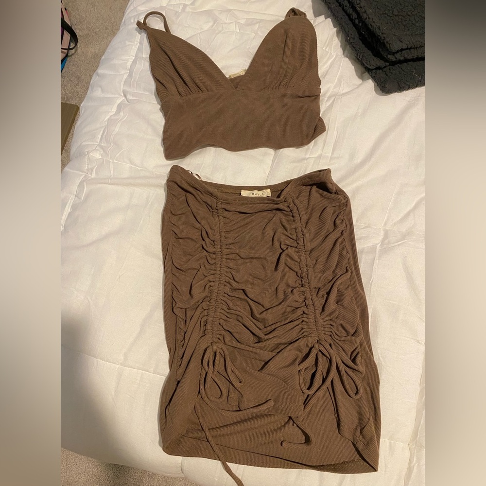 Brown two piece set